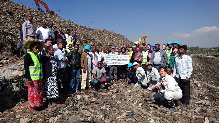 الإدارة الآمنة لمدافن النفايات في أديس أبابا من قبل الوكالة اليابانية للتعاون الدولي وبرنامج الأمم المتحدة للمستوطنات البشرية
